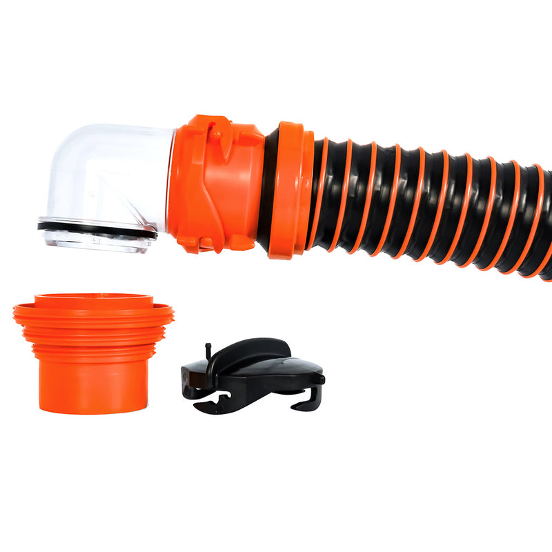 Camco RhinoEXTREME 20' Sewer Hose Kit w-4 In 1 Elbow Caps