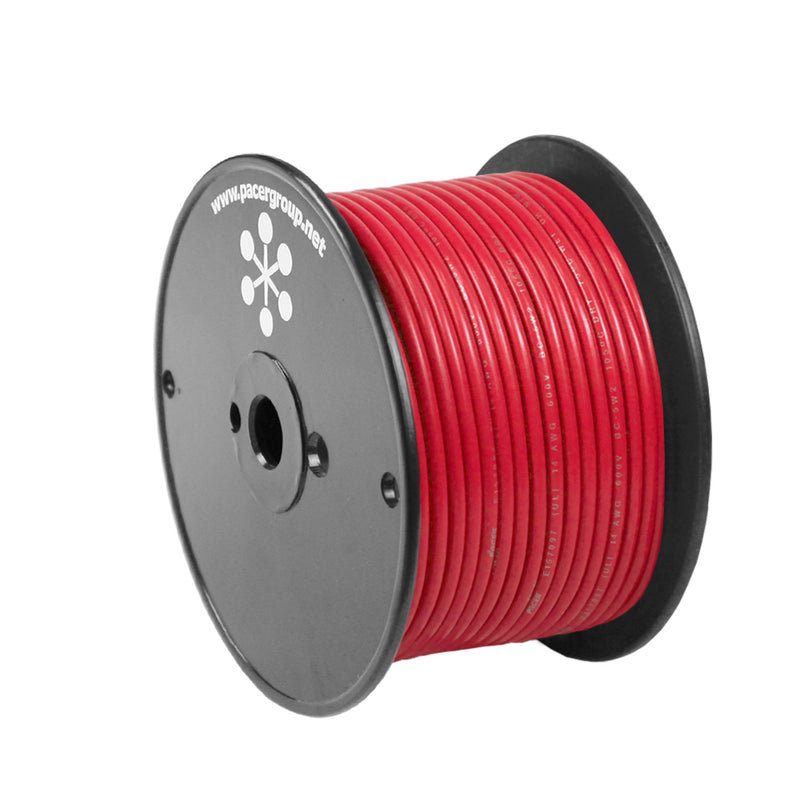 Pacer Red 8 AWG Primary Wire - 100'