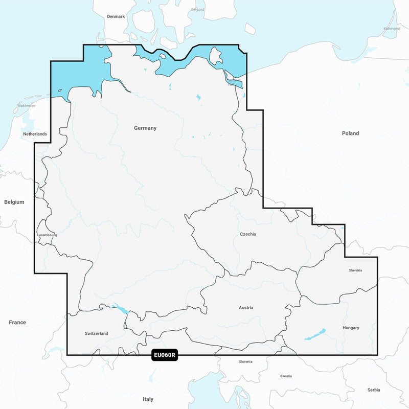 Garmin Navionics+ NSEU060R - Germany, Lakes & Rivers - Inland Marine Chart