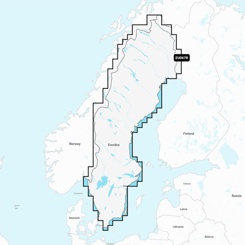 Garmin Navionics+ NSEU067R - Sweden Lakes & Rivers - Marine Chart