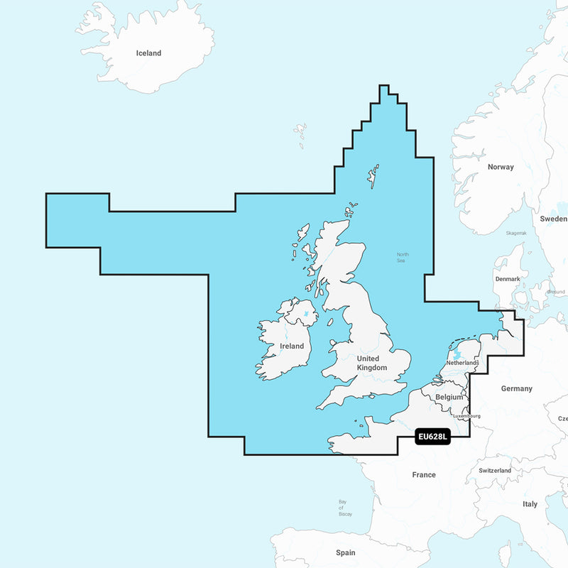 Garmin Navionics+ NSEU628L - U.K., Ireland & Holland - Marine Chart