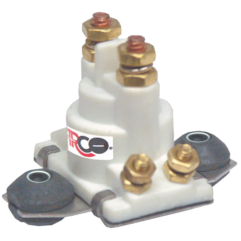 ARCO Marine Outboard Solenoid w-Flat Isolated Base & White Housing